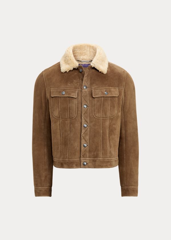 Ralph Lauren Clifton Shearling Jakke Herre Danmark (VBAIP2618)